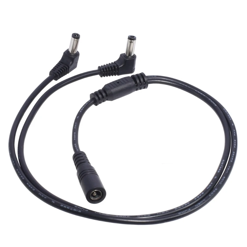 

1 Female to 2 Male Power Split Splitter Cable 5.5x2.1mm for CCTV Camera