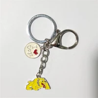 le cute cartoon bulldog dog charm key chains car keychain for jewelry gift metal diy key ring