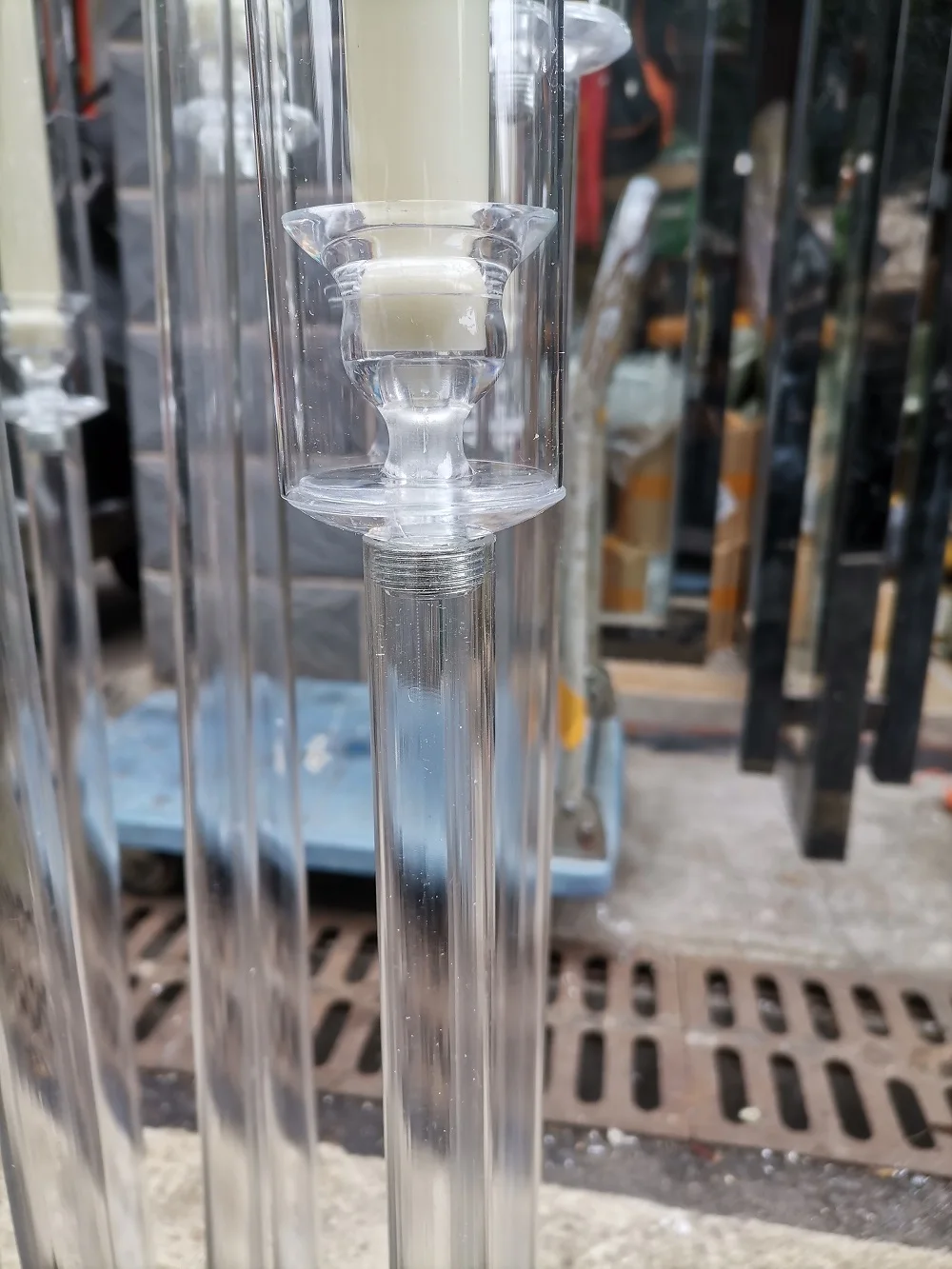 Акриловый подсвечник с 9 насадками подсвечники свадебные подставка для цветов