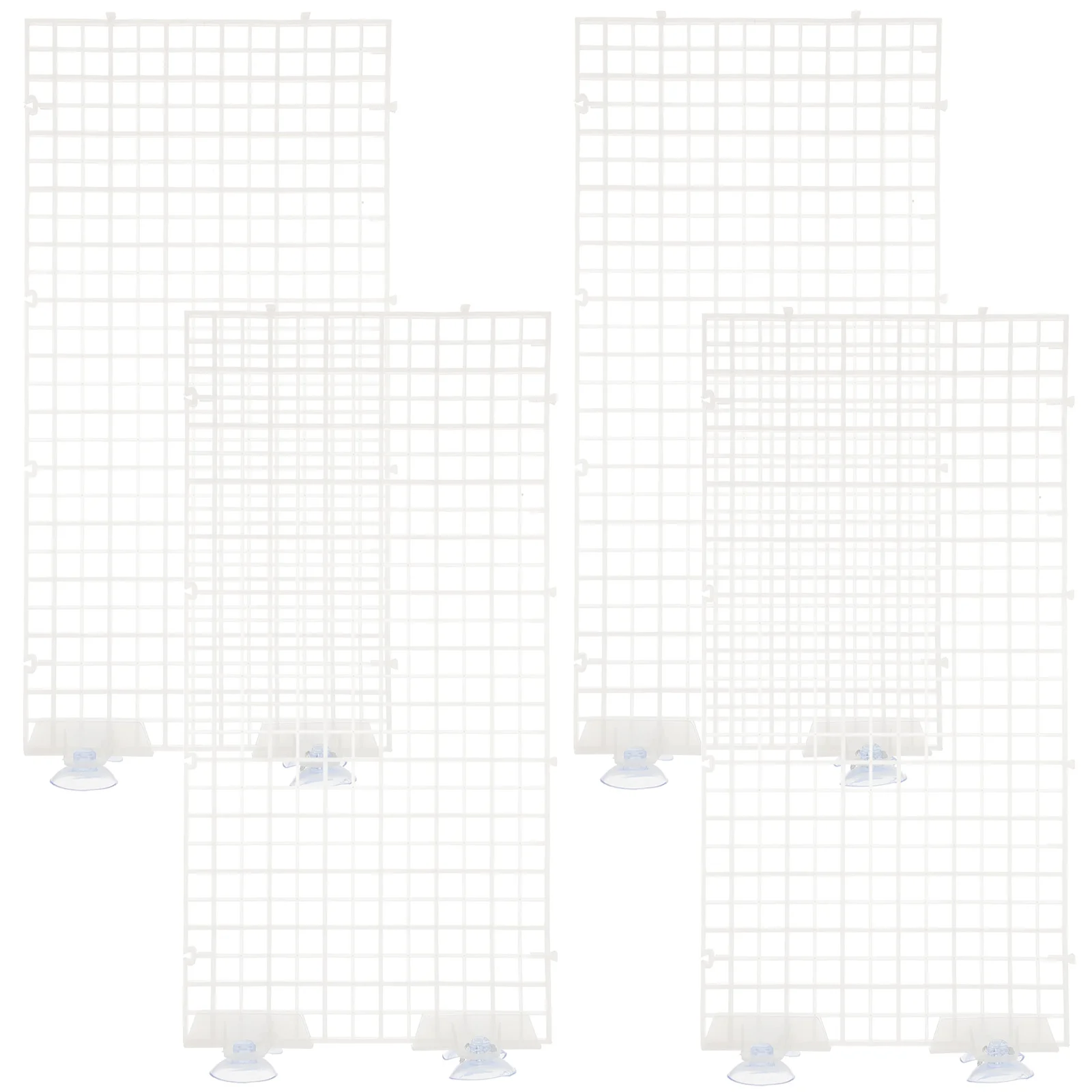 

Fish Tank Divider Grid Tray Bottom Isolation Board Sucker Clips Aquarium Supplies Plastic