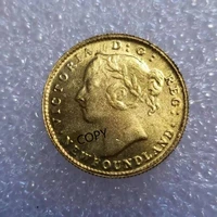canada 1870 2 dollars gold plated commemorative collector coin gift lucky challenge coin copy coin