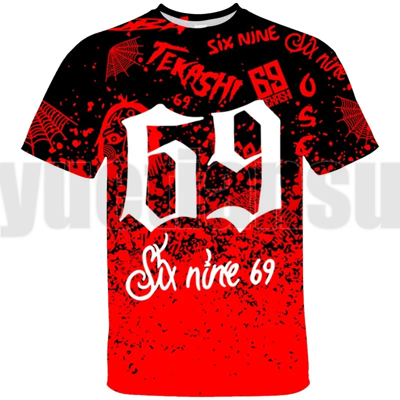 3D Аниме Tekashi 69 детские топы летняя футболка с героями мультфильмов 6ix9ine футболки