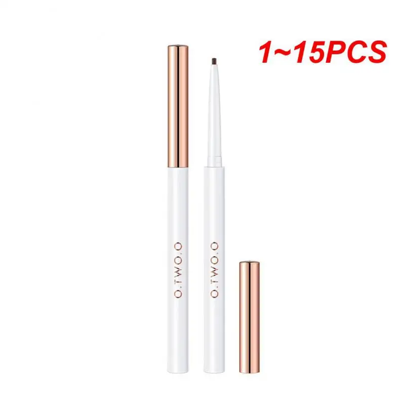 

1~15PCS Eyeliner Gel Pencil Eye Liner Pen 4 Colors 1.0MM Ultra-fine Smooth Waterproof White Brown Eyeliner Pen Makeup for Eyes