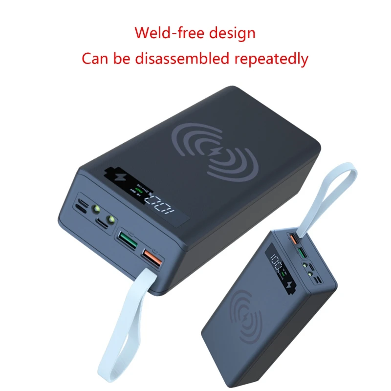 

1 Set C16PDQI Version Battery Charger Box DIY Power Bank Power Kit Bank Holder Welding-free Battery 5V-3A 9V-2A 12V-1.5A