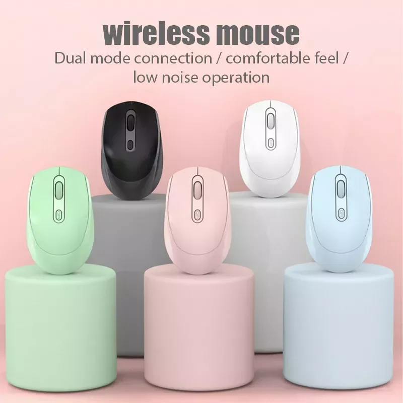 

Bluetooth Mouse Rechargeable with USB Receiver Gaming Office Mouse Mute Optical Mice For Computer Laptop PC Macbook