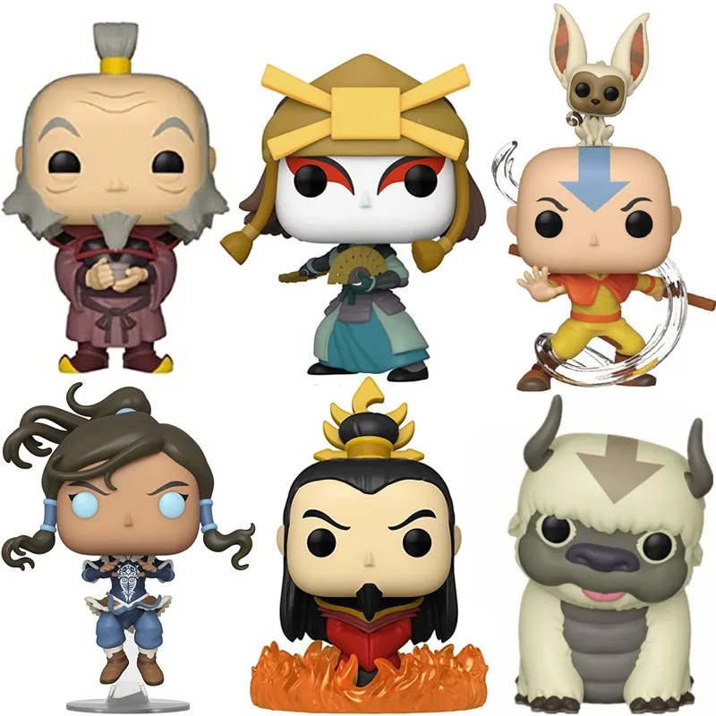 Аниме Аватар: последняя фигурка Airbender Spirit Azula Aang Appa Zuko Виниловая куклы игрушки