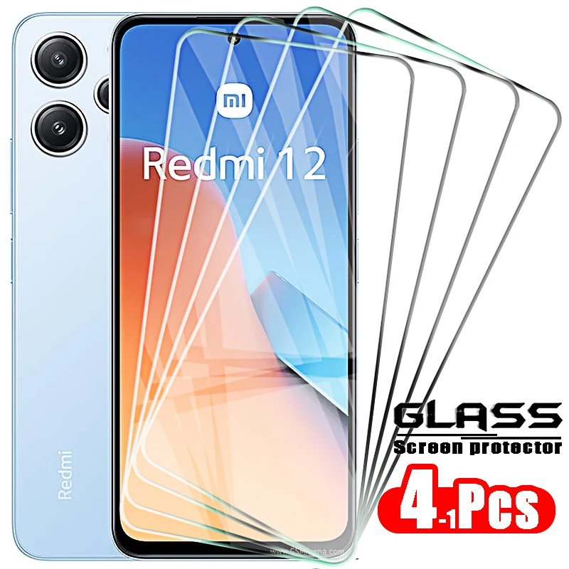 Vetro Temperato Per Xiaomi Redmi 12 Note 12S 12 Pro Plus 12C 12 4G 5G C Vetro Protettivo Full Cover Colla 9H Hd Screen Protector