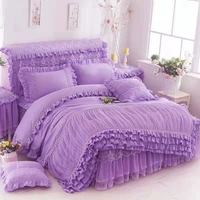 palace style bedding set princess style quilt cover single piece lace quilt cover with pillow cover double household bedding