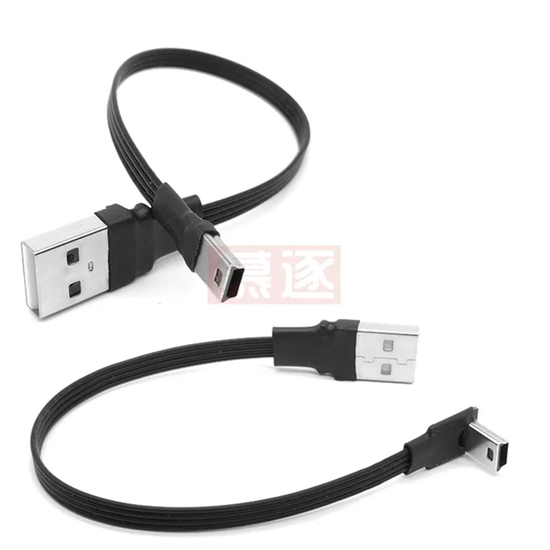 

Сверхплоский гибкий коленчатый USB-кабель типа в, 5-контактный штекер вверх, верхние левые и верхние правые углы с USB 2,0 штекерным кабелем для п...