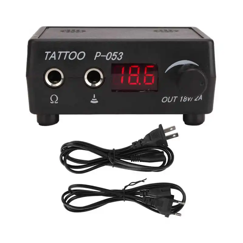 

Tattoo Power Supply LED Mini Black Tattoo Machine Power Supply 90‑240V for Coil Machine Tattoo Supplies
