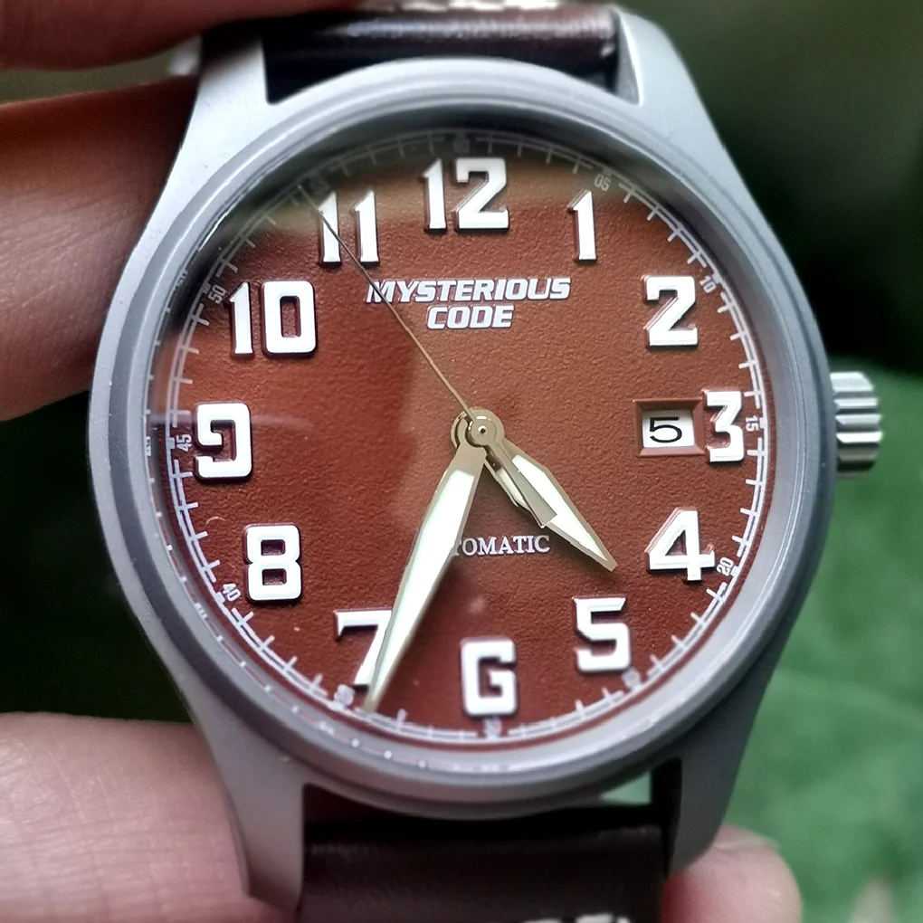 

Pilot Watch Men Titanium NH35 Automatic Mechanical Wristwatch Retro Self Winding Sapphire Crystal Luminous Clocks Relojes Hombre