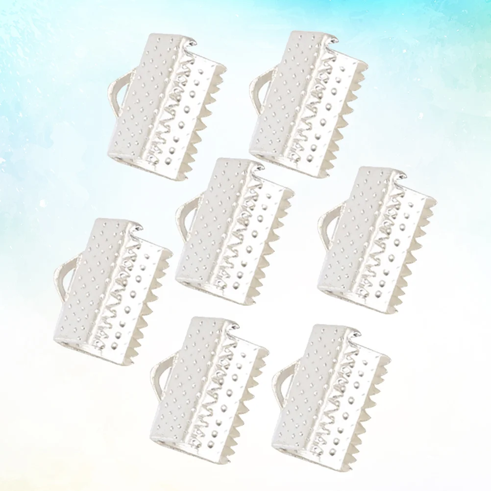 100 шт. концы для закладок колпачки лент пряжки Mazi с покрытием застежки-застежки