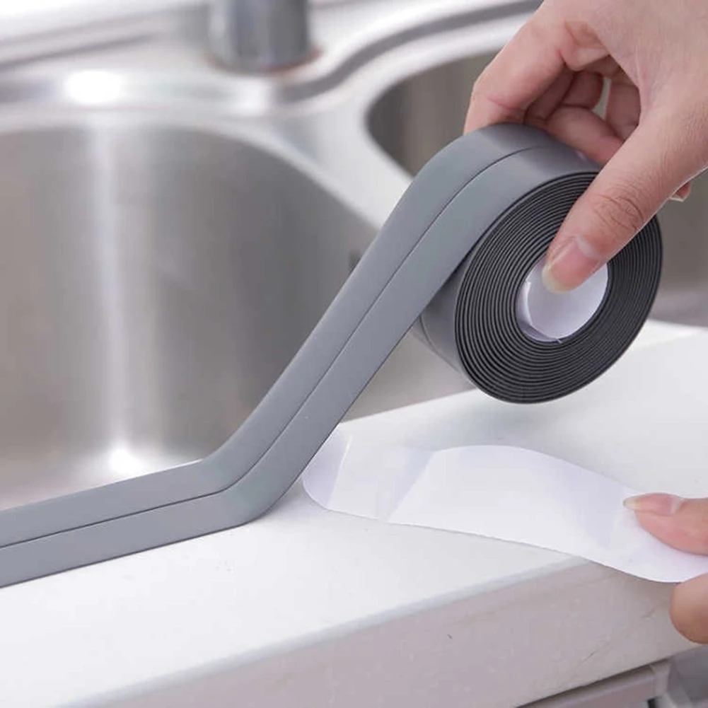 

320x3.8cm Kitchen Bathroom Wall Corner Line Stick Firmly Stickers Strip Waterproof Home Mildew PVC Strip Sealing Tape