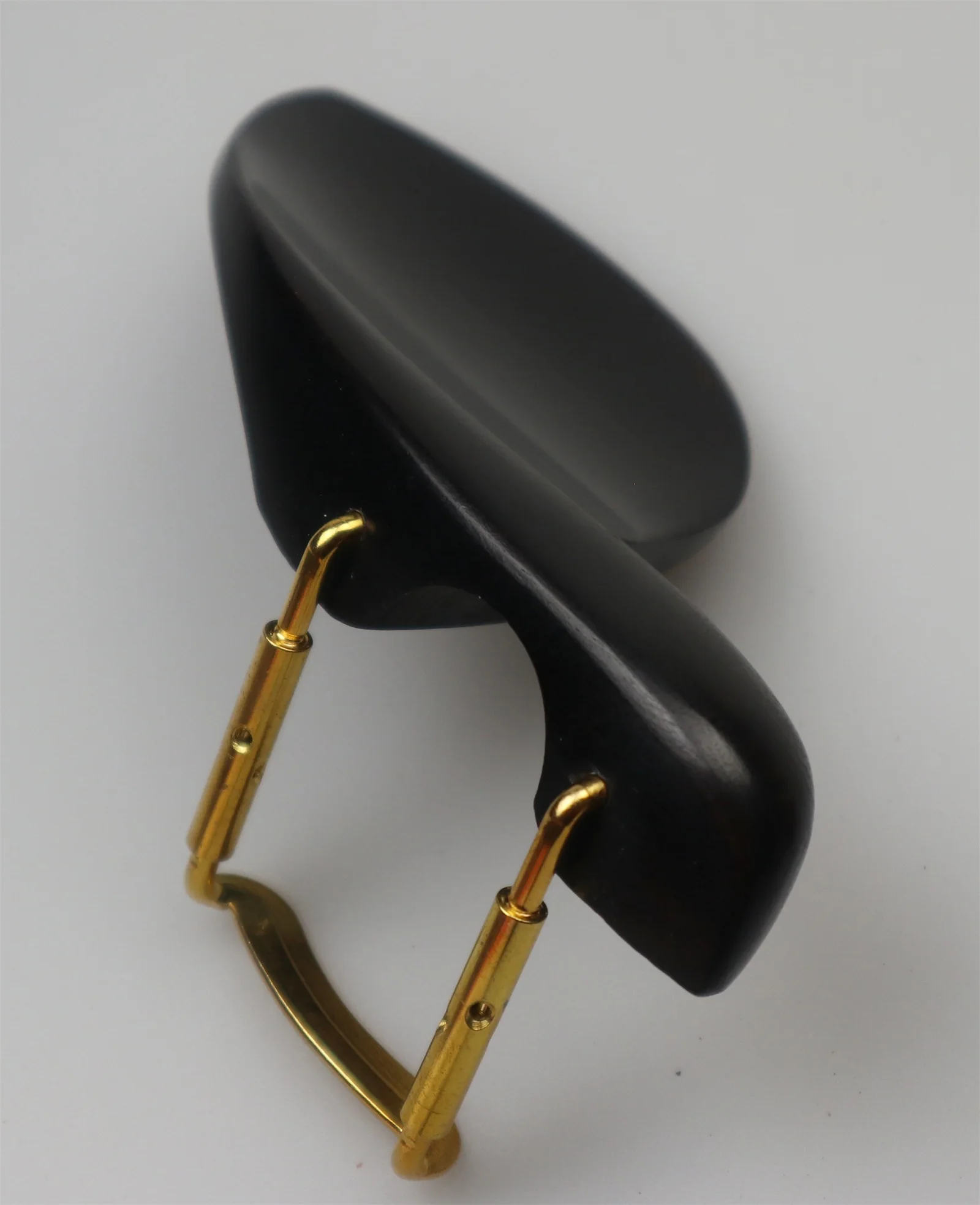 

Ebony Wood Violin Chin rest/Chinrest Installed Clamp 4/4 Full Size Fiddle Parts Screw Metal brecket