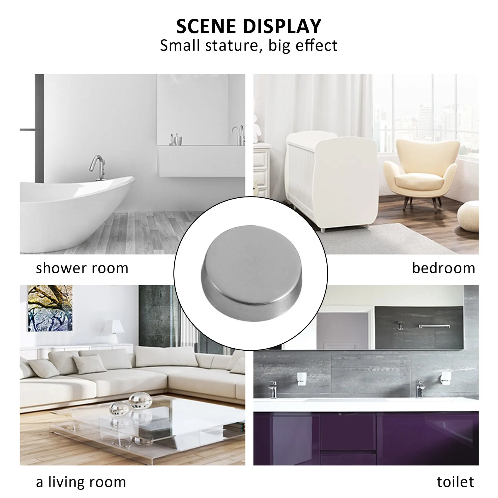 Завинчивающаяся крышка для зеркальных гвоздей из нержавеющей стали диаметром 16