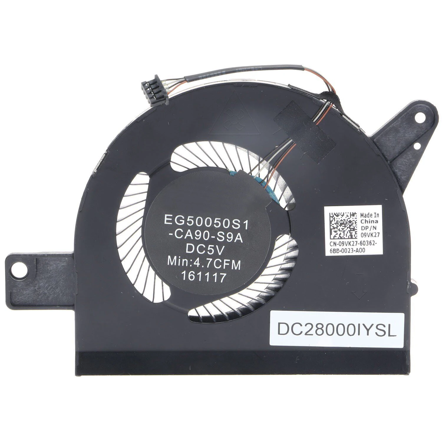 

CPU Cooling Fan For Dell Latitude 5580 P60F 5590 DC28000IYFL 09VK27