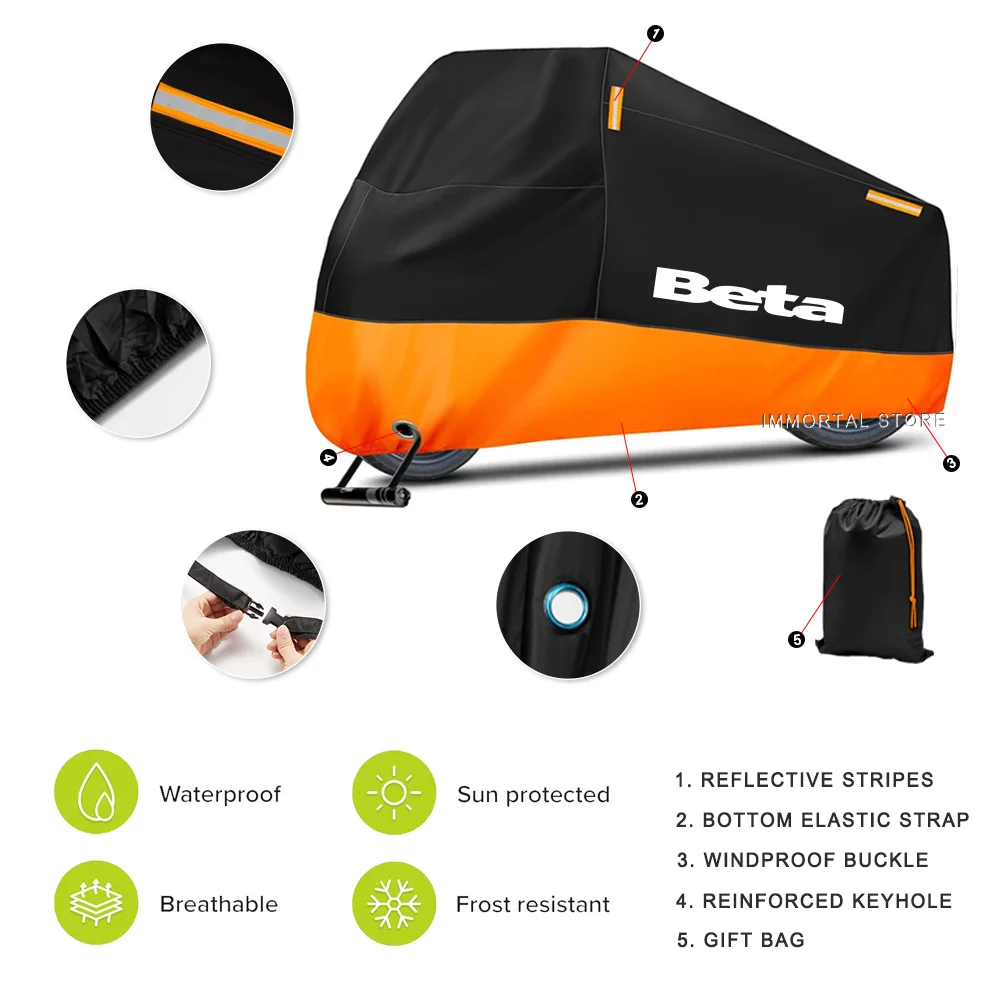 Для Beta Evo 250 300 80 Junior Senior RR 125 200 350 390 2T SM 4T LC Чехол для мотоцикла Открытый дождевик