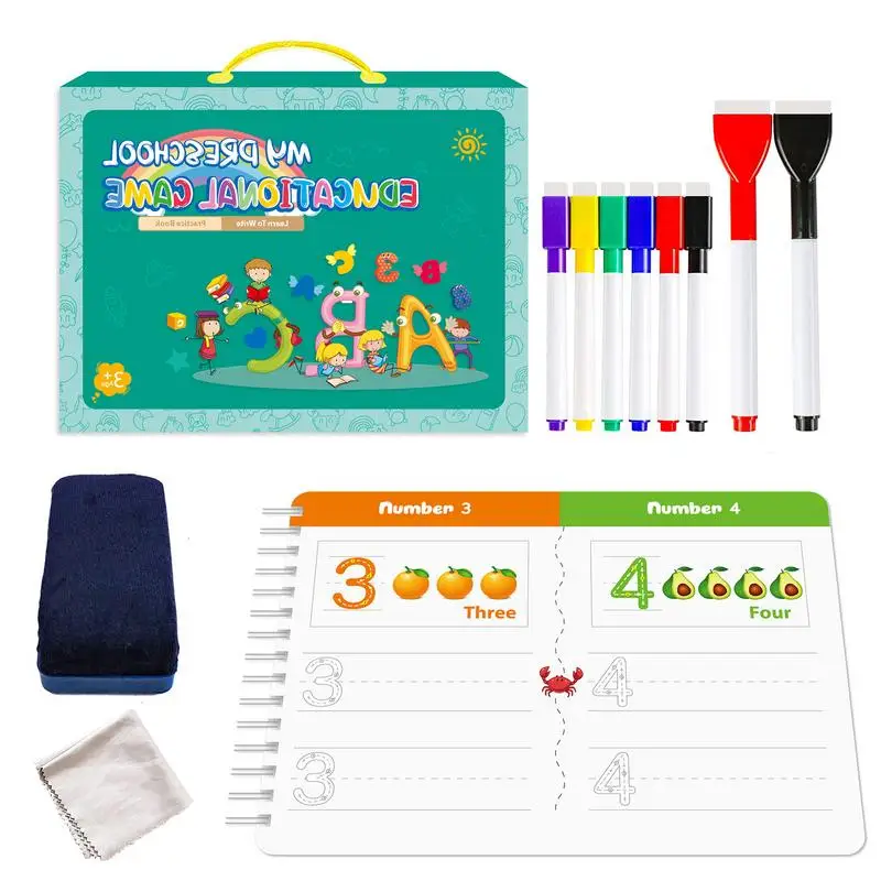 

Busy Book For Toddlers Toddlers Preschool Learning Activity Montessori Early Education Toys ABC Numbers Colors And Shapes