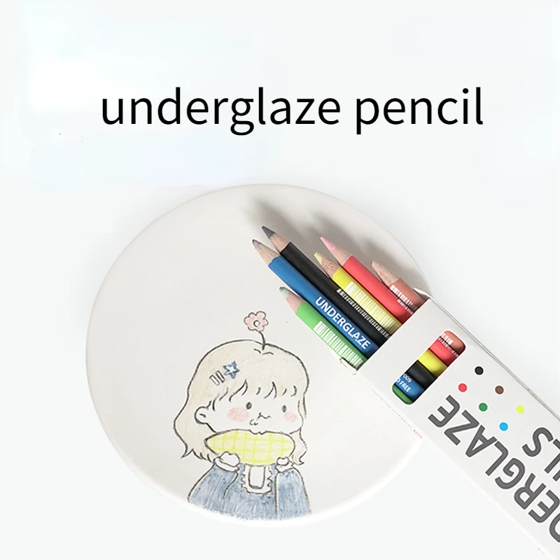 

Professional Pottery Art Underglaze Colored Pencil DIY Hand-Painted Ceramic Painting Tool Hook Line Glaze Brush