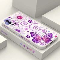 butterfly dance phone case for oneplus 9r 9rt 9 8t 8 7 7t pro 5g liquid silicone cover
