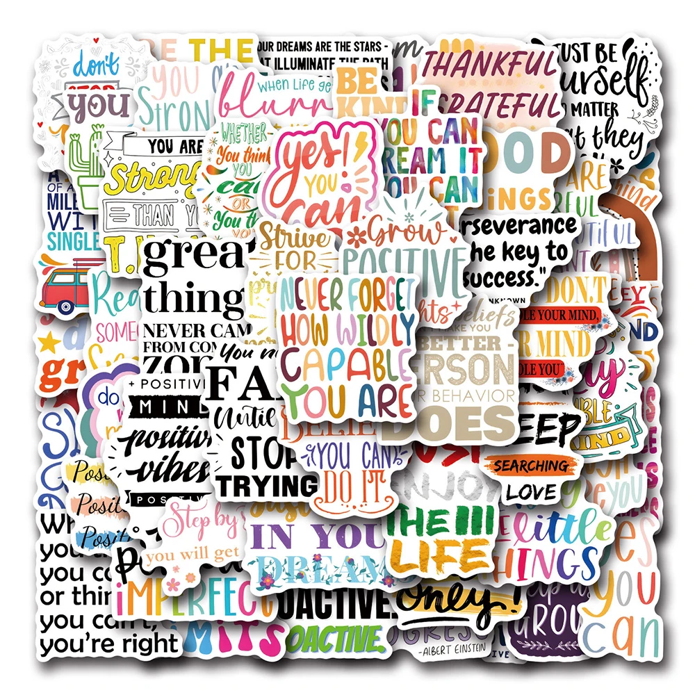 Милые Мультяшные вдохновляющие Стикеры для письма наклейки сделай сам ноутбука