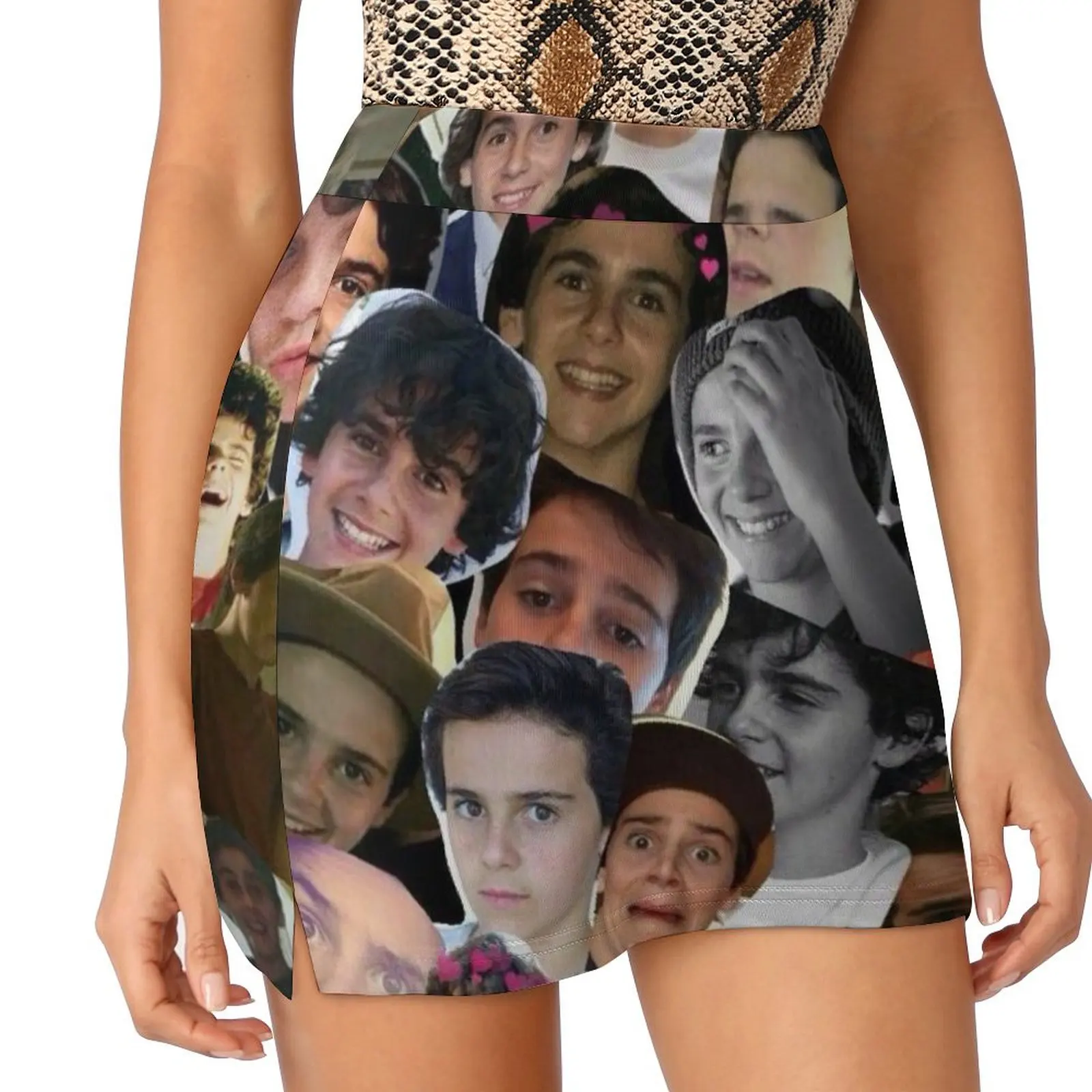 Джек Дилан Грейзер Коллаж Мини-юбка юбка для женщин модная летняя одежда наряды