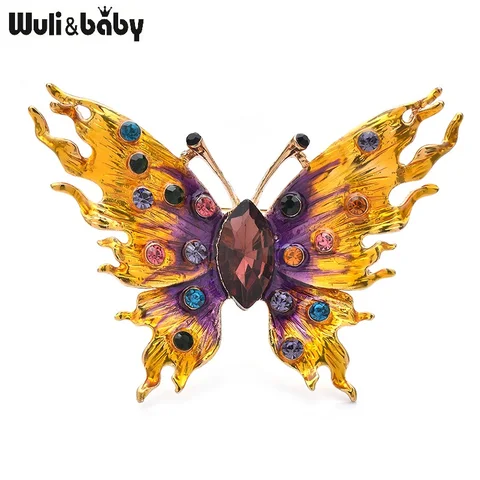 Броши-бабочки Wuli&baby