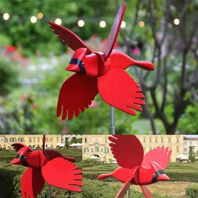 

HOT SALE Whirligig Asuka Windmill, Flying Bird Whirly Garden Pinwheels Decor Stakes,Waterproof Outdoor Figurines Ornaments