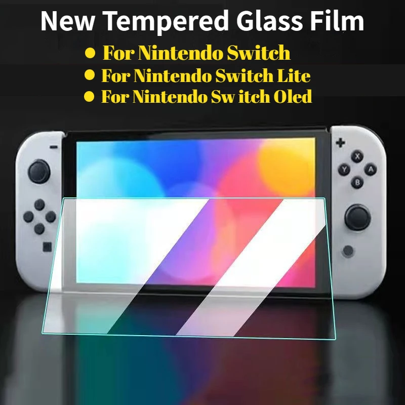 Protecteur d'écran pour nintendo Switch Lite  3 pièces  Film en verre trempé pour écran OLED
