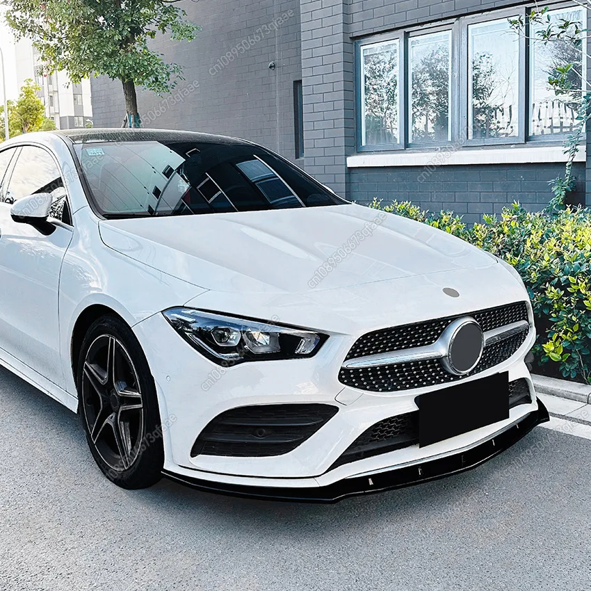 Фото Автомобильный передний бампер для Mercedes Benz CLA Class C118 W118 X118 CLA180 200 220 250 CLA35 CLA45 AMG 2019-2023 Сплиттер-диффузор №1