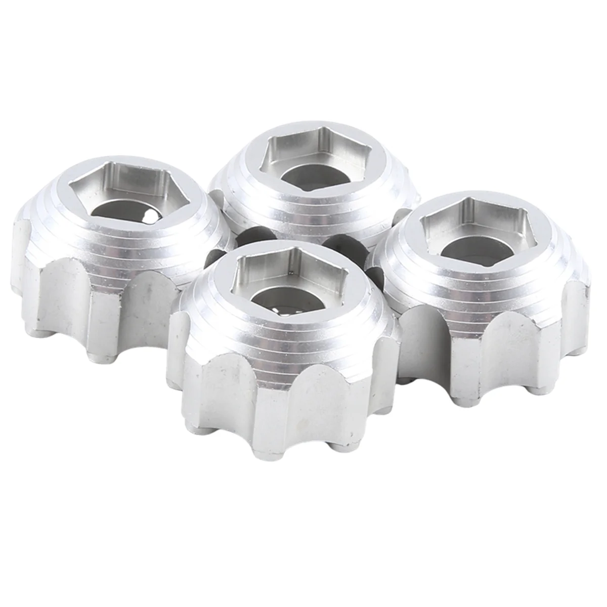 

4Pcs Alloy Wheel Adapter 3.8 Inch Wheel Adapter for PL ProLine 3.8 Inch 8x32 to 17mm Wheel Silver