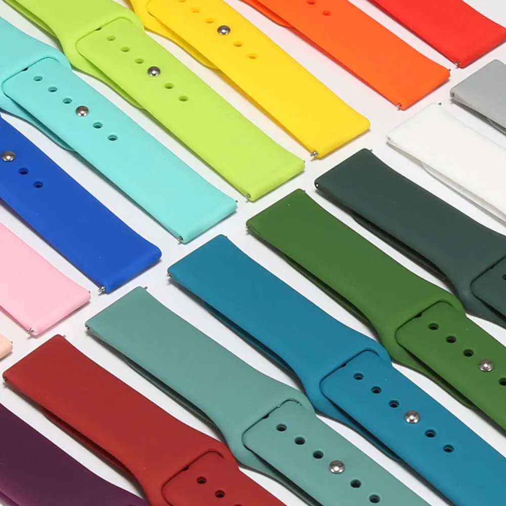 

Ремешок силиконовый для Samsung Galaxy Watch Active 2 Active 3 Gear S2, новейший браслет для наручных часов Huami Amazfit bip, 20 мм 22 мм