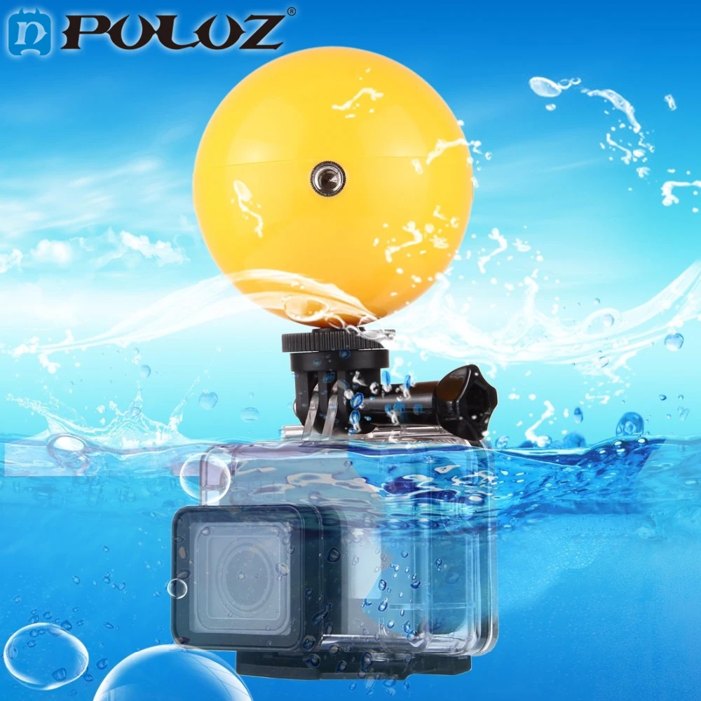 

PULUZ Underwater Camera Floating Ball Buoyancy ball Multifunction Mini Floaty Holder for Gopro 5 4 Session 4/3+SJCAM Xiaoyi 4k