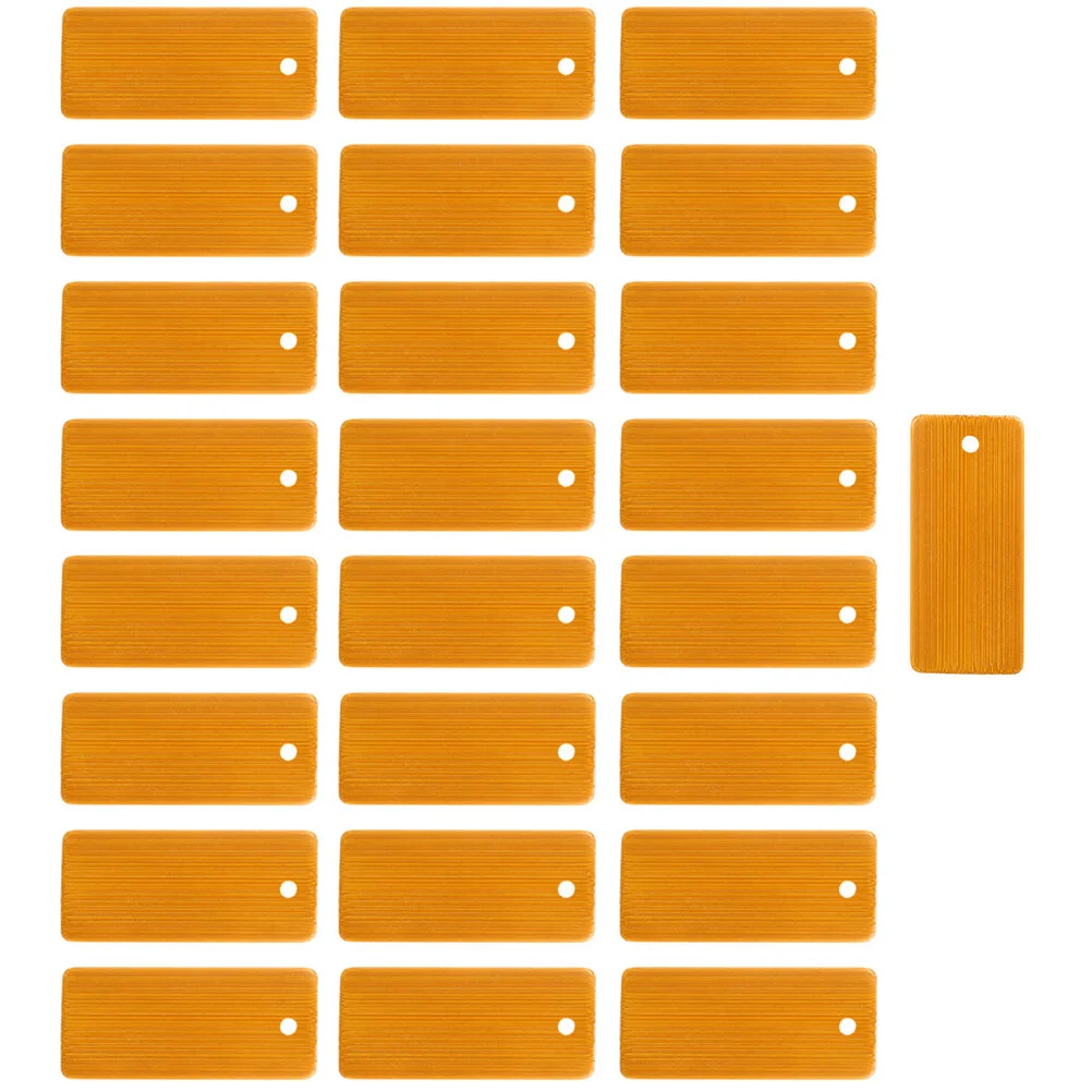 Handicraft Pieces Bamboo Key Chain Pendant Stamping Pendants Keychain Tags Blank