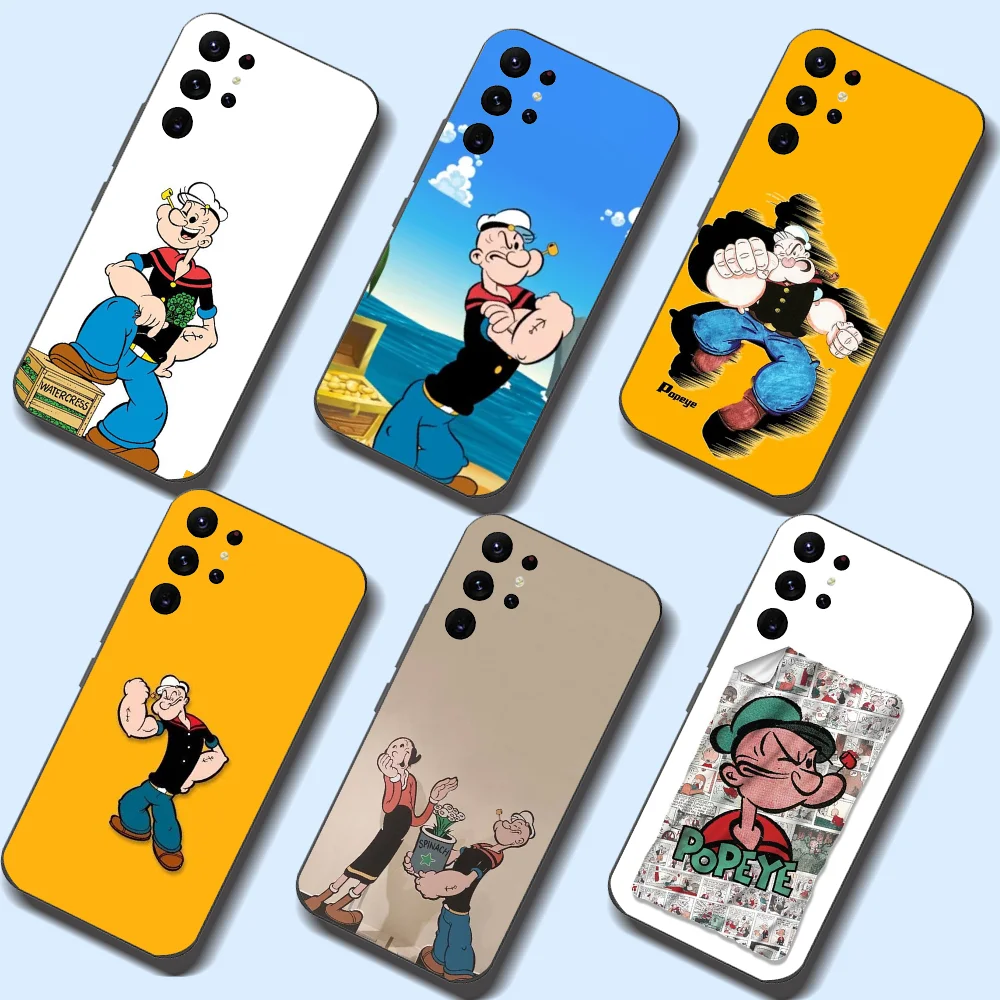 Милый мультяшный чехол для телефона P-Popeye Samsung Galaxy A52 A12 A51 S21 Edge S22 ULTRA S23 S20LITE Plus Ultra