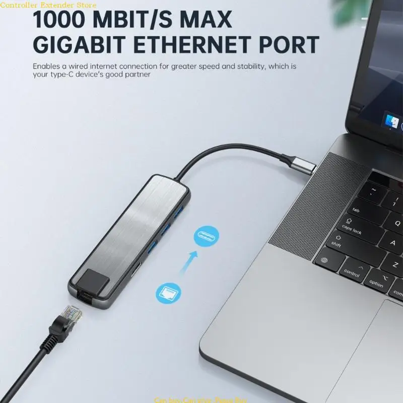 Док-станция USB C Концентратор Многопортовый адаптер для ноутбука Док-ключ — USB3.0