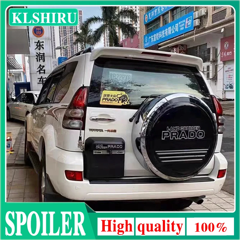 

KLSHIRU для 2003 2004 2005 2006 2007 2008 2009 Toyota Land Cruiser Prado FJ120 4000 спойлер из АБС-материала автомобильный спойлер для заднего крыла