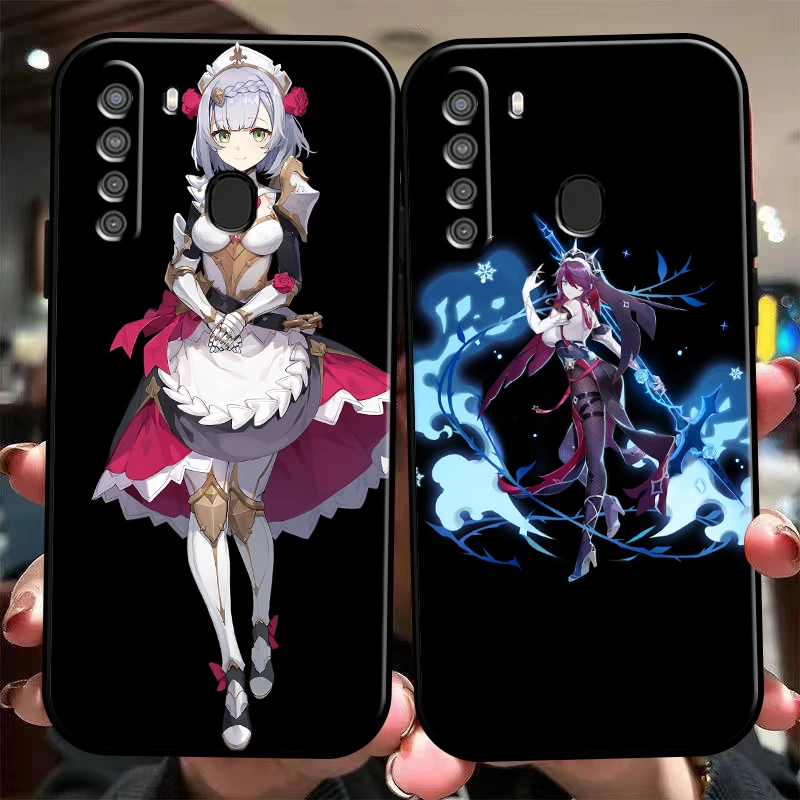 

Genshin Impact Project Game Phone Case For Samsung Galaxy A32 4G 5G A51 4G 5G A71 4G 5G A72 4G 5G Coque Carcasa Soft Black