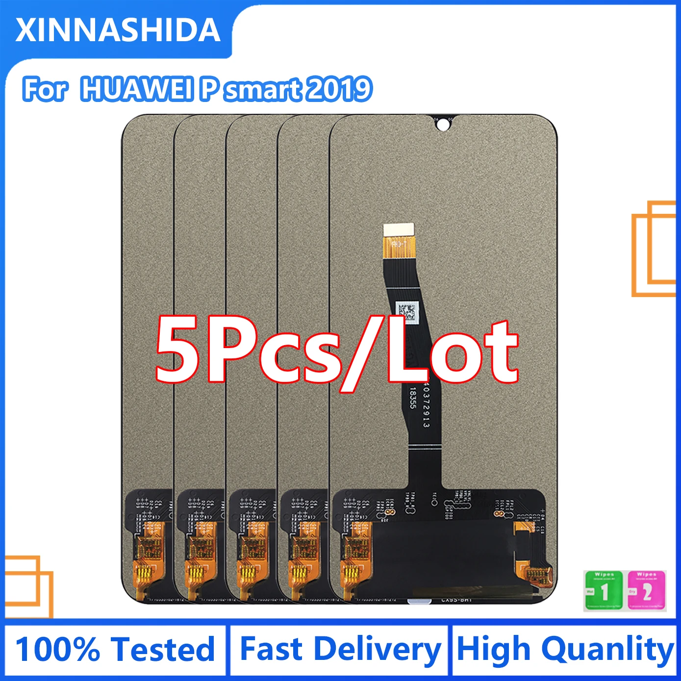5 шт./лот Новый ЖК-дисплей высокого качества для Huawei P Smart 2019 с рамкой ЖК-экран