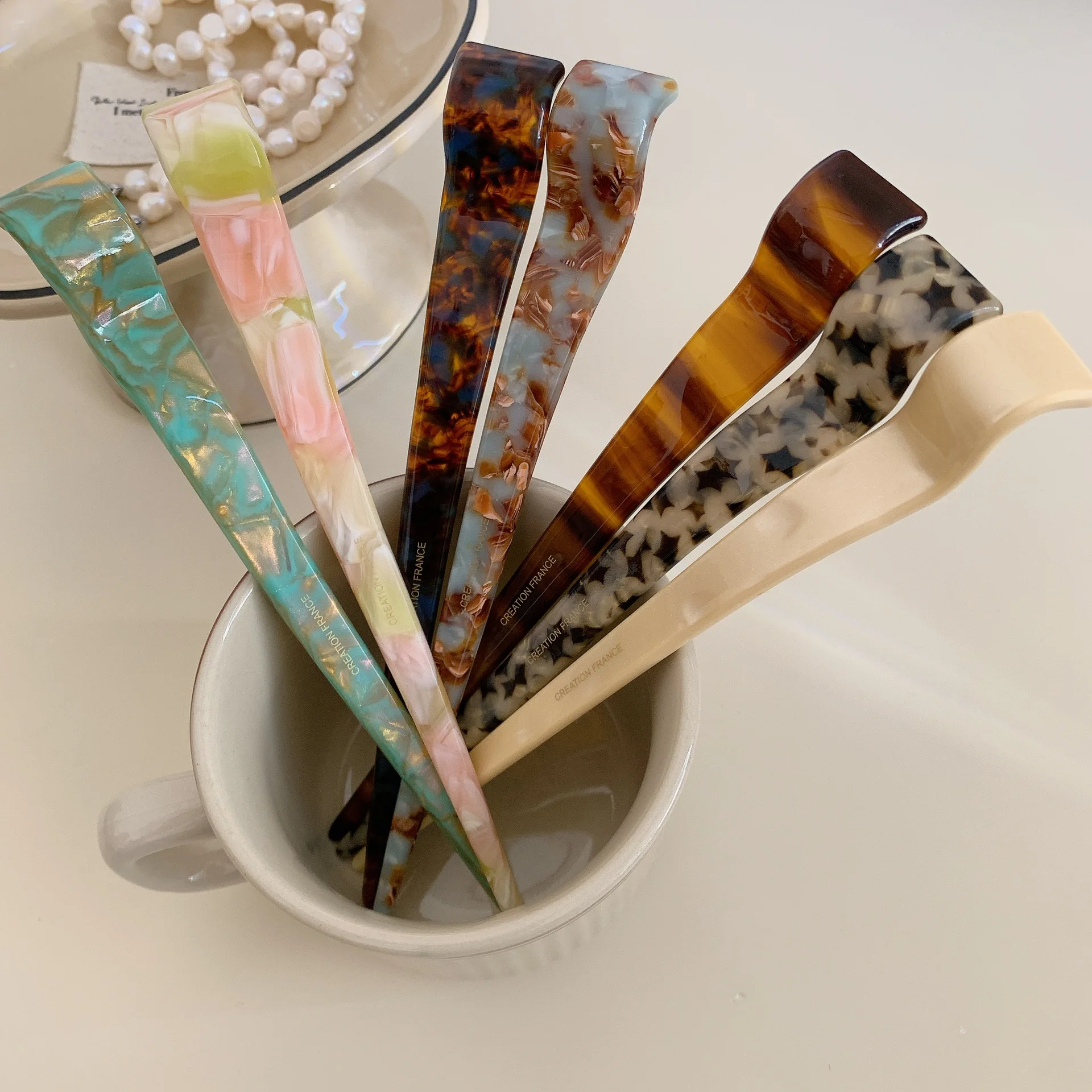 Корейский новый дизайн ретро 18 см длинная заколка для волос с уксусной кислотой