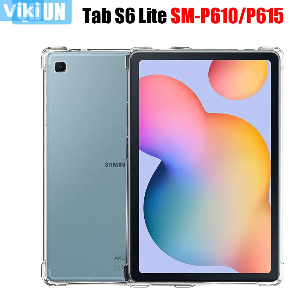 

Чехол для планшета Samsung Galaxy Tab S6 Lite 2020, силиконовый мягкий чехол из ТПУ, подушка безопасности, прозрачная защитная сумка для телефона/P615