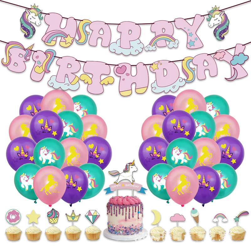 

Unicorn Party Decor 123st Birthday Party Decor Baby Shower Unicornion Theme Birthday Party Girls Favor Unicorn Party Balloon