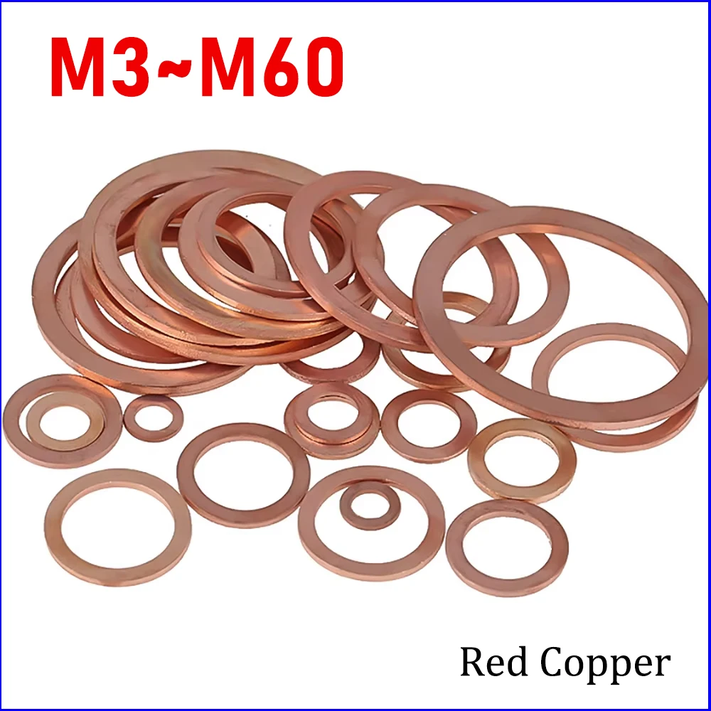 

Медные шайбы для пробки масляного картера M3-M60