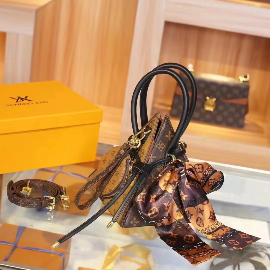 Сумка через плечо AIWANGJIAO новая сумка в виде пирамиды стильная и универсальная