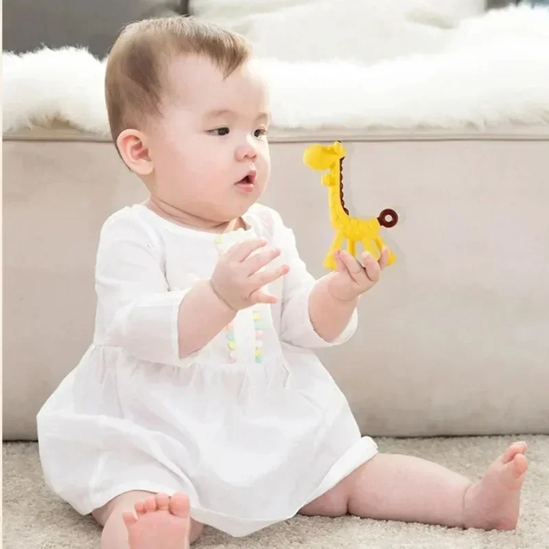 Детские прорезыватели с изображением жирафа детские игрушки для шлифовки зубов