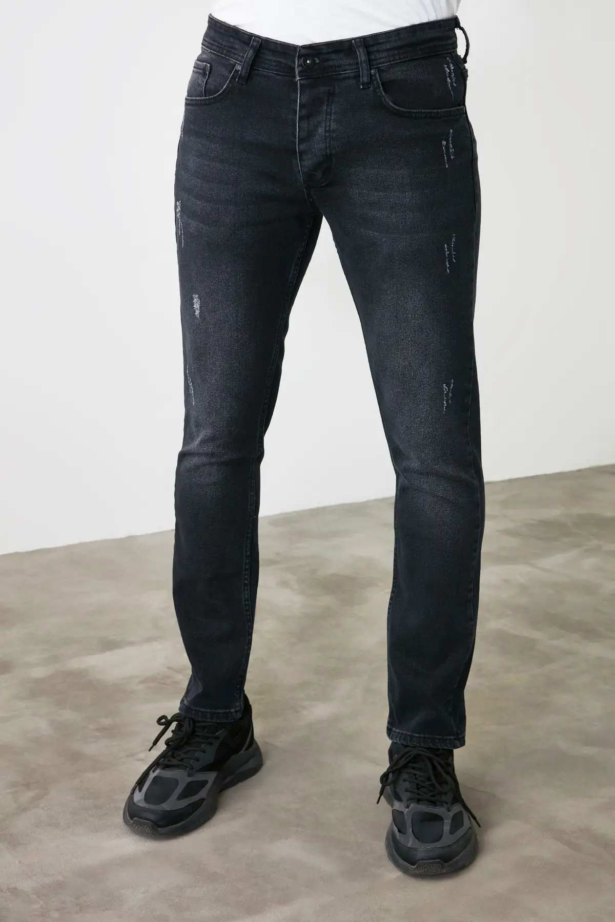 

Anthracite Men's Skinny Jean Destroyl Men's Jeans 2021