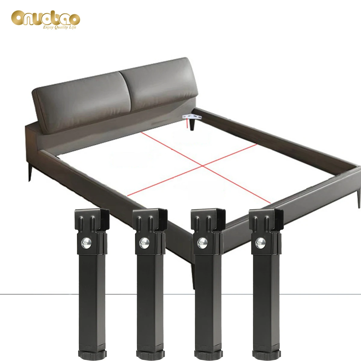 Onuobao опорная стойка для ножек кровати 3 × зажимные ножки поддержка усиление