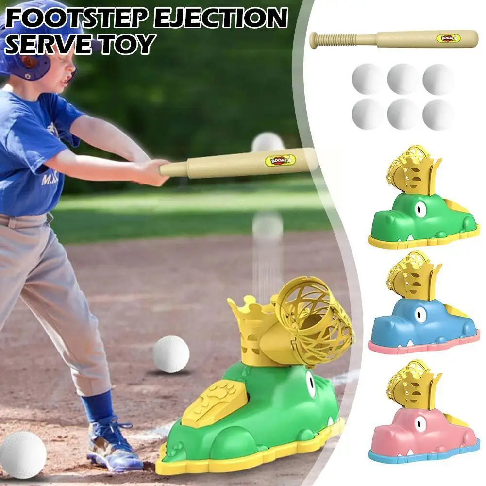 

Children Outdoor Toy Sports Baseball Children Game Disc Launcher Flying Foot Baseball Ejection Ball Training Boy Rocket Q7a7