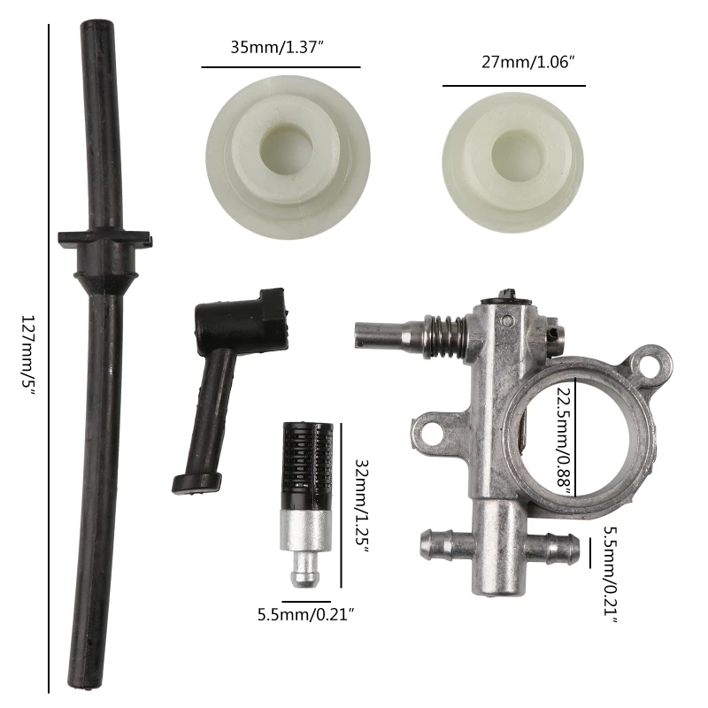 

Oil Pump Filter Pipe Hose Line Worm Kit For Chinese 25CC 2500 Chainsaw Spare Oil Pump Filter Pipe Chain Saw Soft Liver Worm Kit