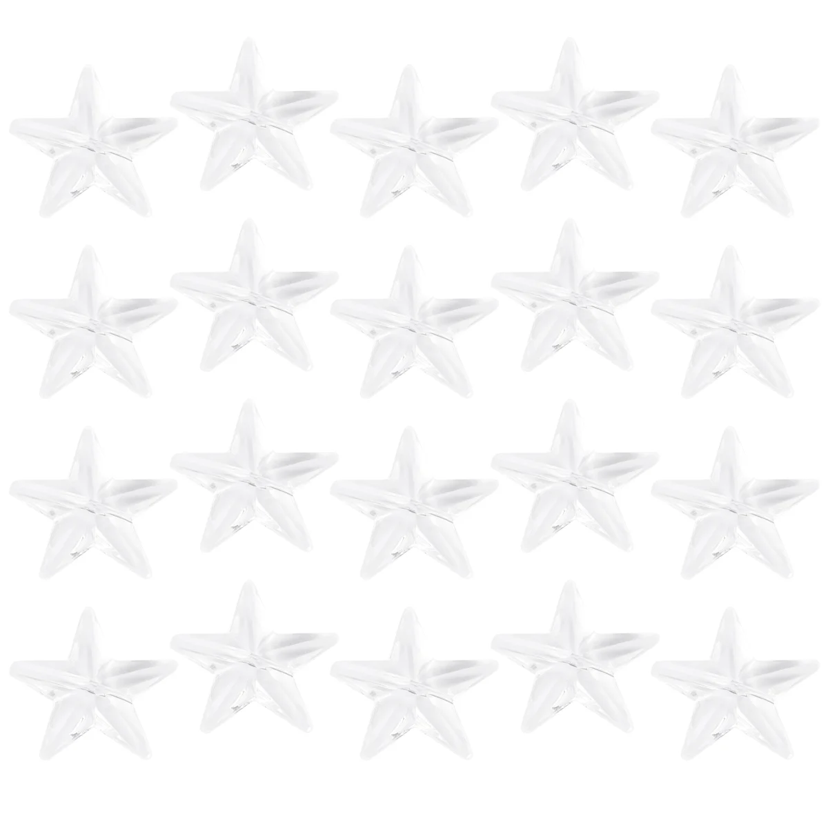 

100 шт. рождественские трехмерные пятиконечные звезды, подвески для рукоделия, подвески, украшения для стен, акриловые бусины, подвеска